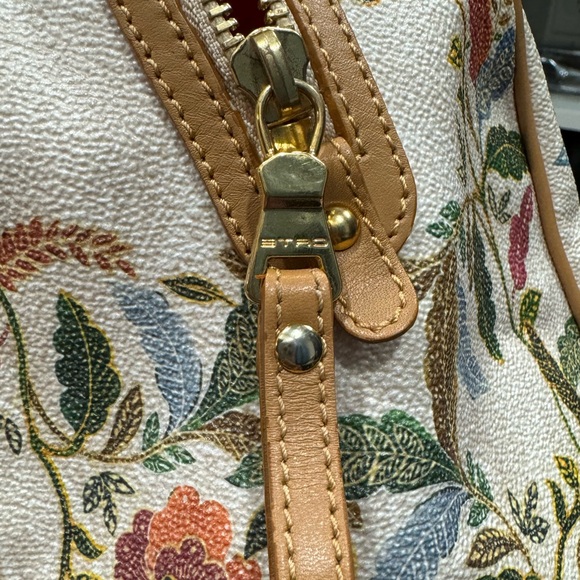🌟RARE!!🌟Authentic ETRO Paisley Floral Boston Bag RARE with COA - Picture 8 of 15